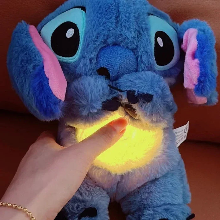 Kawaii Stitch Plush Doll Baby Sleeping Sound